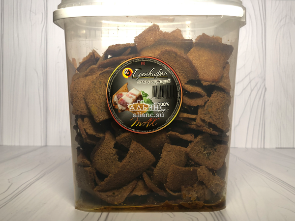 Ржаные гренки со вкусом сала с горчицей в Новошахтинске