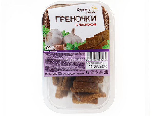 Сурские гренки с Чесноком (100 гр) в Новошахтинске