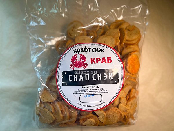 Снапсы ПШЕНИЧНЫЕ "Краб" в Новошахтинске