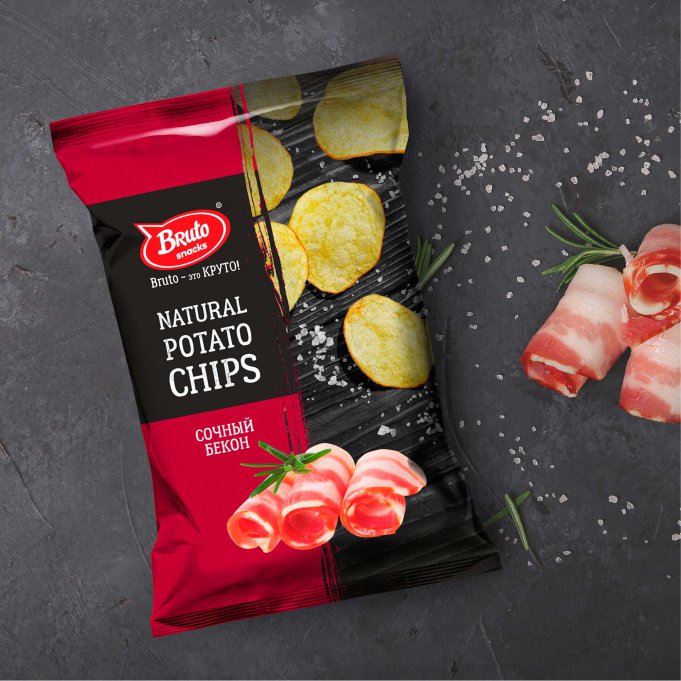 Картофель «Бруто» со вкусом бекона 130 гр. в Новошахтинске