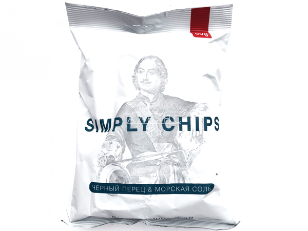 Картофельные чипсы "Simple chips" Морская соль и черный перец 80 гр. в Новошахтинске